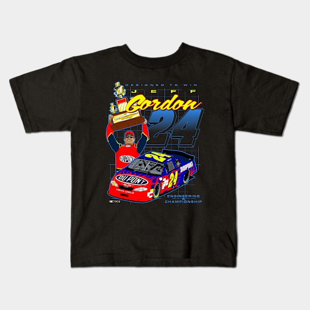 Jeff Gordon Legends Trophy Kids T-Shirt by art.Hamdan